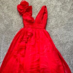 MacDuggal Red Ball Gown Sz 0-2